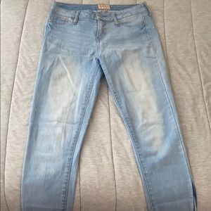 Light wash jeans